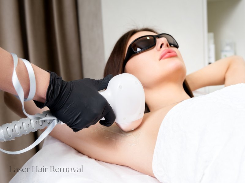 Laser hair removal treatment at Transformative Wellness